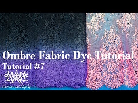 DIY Ombre Tecido Dye Tutorial. Fades Cor 1 Cor & 2. Rockstars e Royalty Tutorial # 7