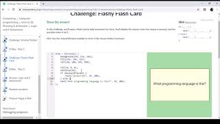Challenge Flashy Flash Card Khan Academy