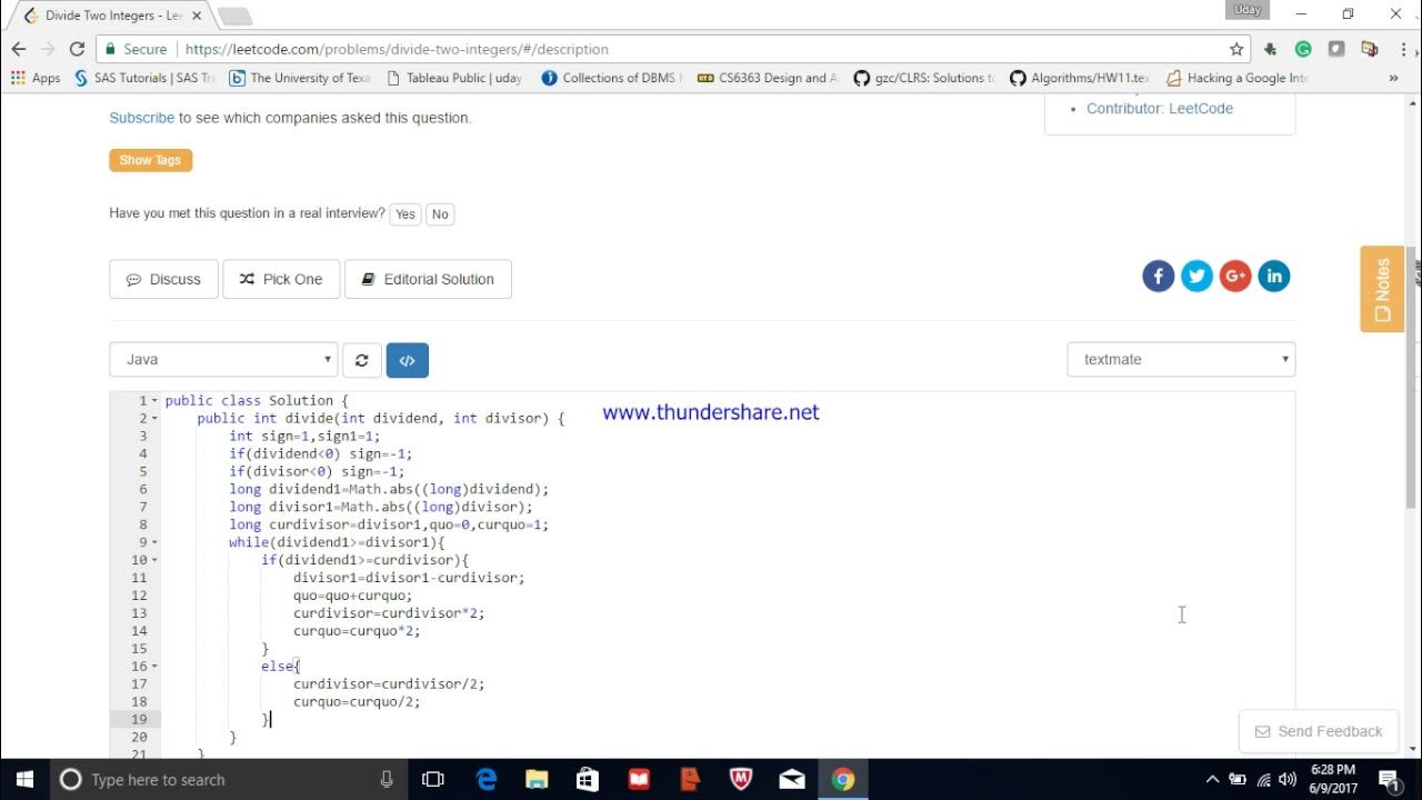 Leetcode 29 Divide Two Integers - YouTube