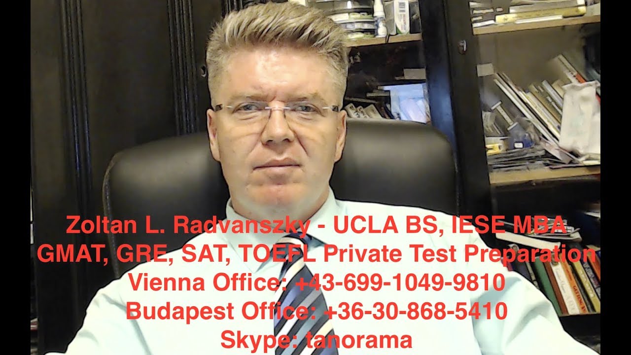 GMAT, GRE, SAT, TOEFL, IELTS Preparation - Vorbereitung VIDEO