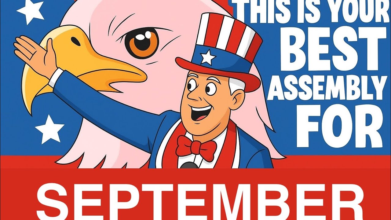 Uncle Sam’s Comedy Jam assembly show for elementary schools. Constitution Day Assembly Show 