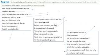 Analysis of He Never Expected Much by Thomas Hardy