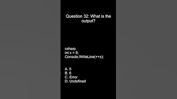 .NET Programming Interview Question #32| C# MCQ for Practice