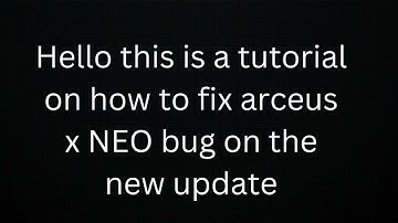 Roblox Tutorial How To Fix Arceus X NEO New Version Executor