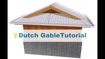 Creating Dutch gables on a hip roof in PlusSpec & PlusDesignBuild for Sketchup Tutorial