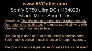 Somfy Sonesse 50 Ultra DC RTS (1134023) Roller Shade Motor Sound