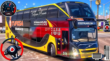 Real Double Decker Bus Driving - Bus Simulator 3D Game 2025 - Bus Game Android Gameplay 