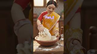 Miniature Alluparatha & chatni Relaxing IndianTiny Kitchen #cooking #miniaturecooking#alluparatha