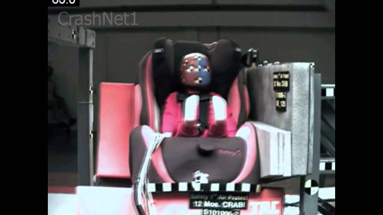 Child Seat Crash Test Safety 1st Air Protect Forward Facing, Side