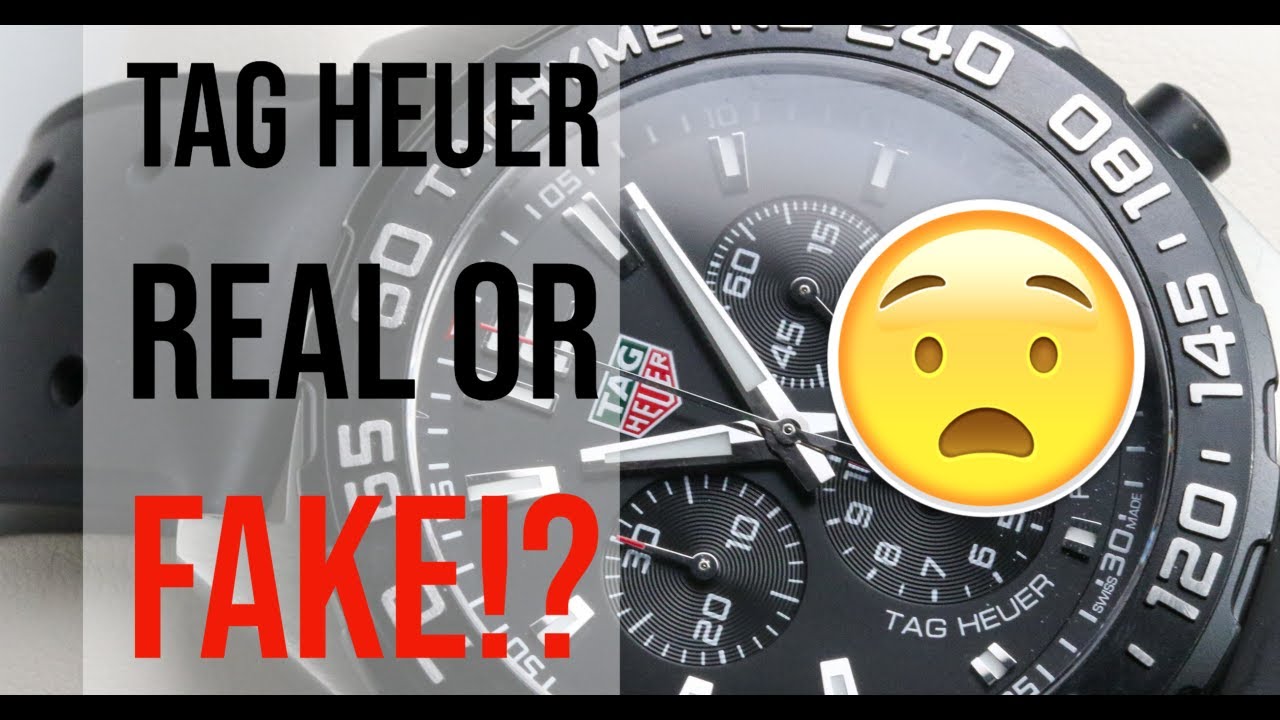 Tag Heuer Real VS Fake - YouTube