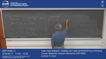 Relativistic Quantum Mechanics (HEP-RQM) 1 of 15
