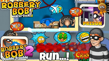 Robbery Bob - Prison vs Robbery Bob 2 Gameplay Walkthrough Ep 57