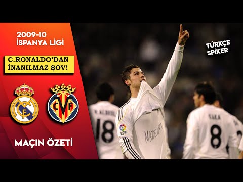 Real Madrid 6-2 Villarreal | CR7 Şovu! Türkçe Spiker - 2010 La Liga