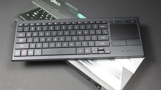 Logitech illuminated Living Room Keyboard K830 - YouTube