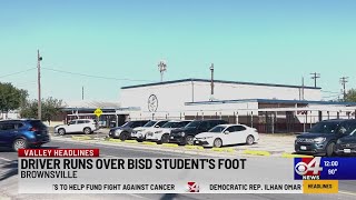 Driver runs over BISD student's foot