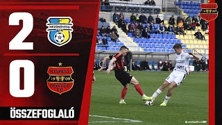 Mezőkövesd Zsóry Fc - Budapest Honvéd Fc 2-0 1-0, Merkantil Bank Liga, 21. Forduló - Összefoglaló