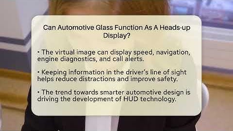 Can Automotive Glass Function As A Heads-up Display? - Talking Tech Trends