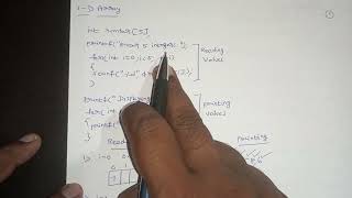 1-D Array and 2 -Dimensional array in C Programming with examples :Lec -20