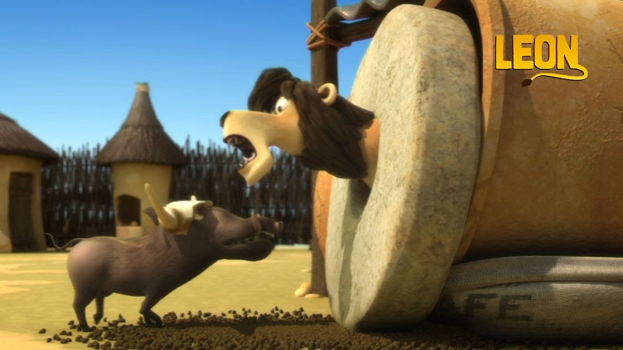 Cafe Frappe | Leon the Lion | 75' Compilation | Crazy animals