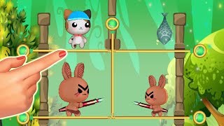 The Pin Hunter – Pull Pins Rescue Game - Rescue cat game All level 3-25 gameplay walkthrough screenshot 1