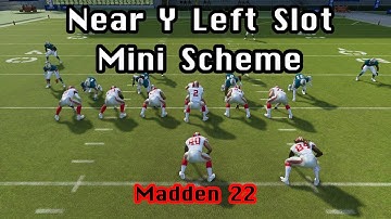 *CLASSIC PASSING SCHEME* Near Y Left Slot Mini Scheme | Madden 22 Tips & Tricks