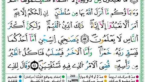 سورة يوسف مكتوبة القارئ حمزة الجزائري