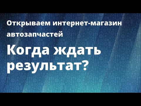 Открываем интернет-магазин автозапчастей. Когда ждать результат?