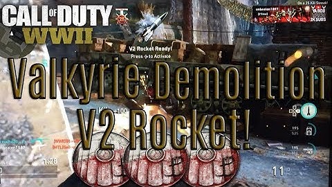 COD WWII: V2 Rocket On DLC 1 Map Valkyrie! (Demolition Gameplay)