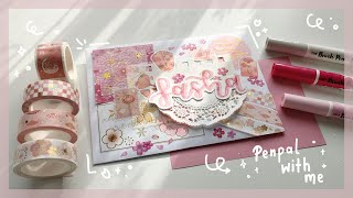 Penpal with me 💌 | sakura theme 🌸 ft. Notebook Therapy screenshot 2