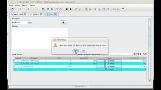 How to revise and delete a purchase order in MiniOffice screenshot 2
