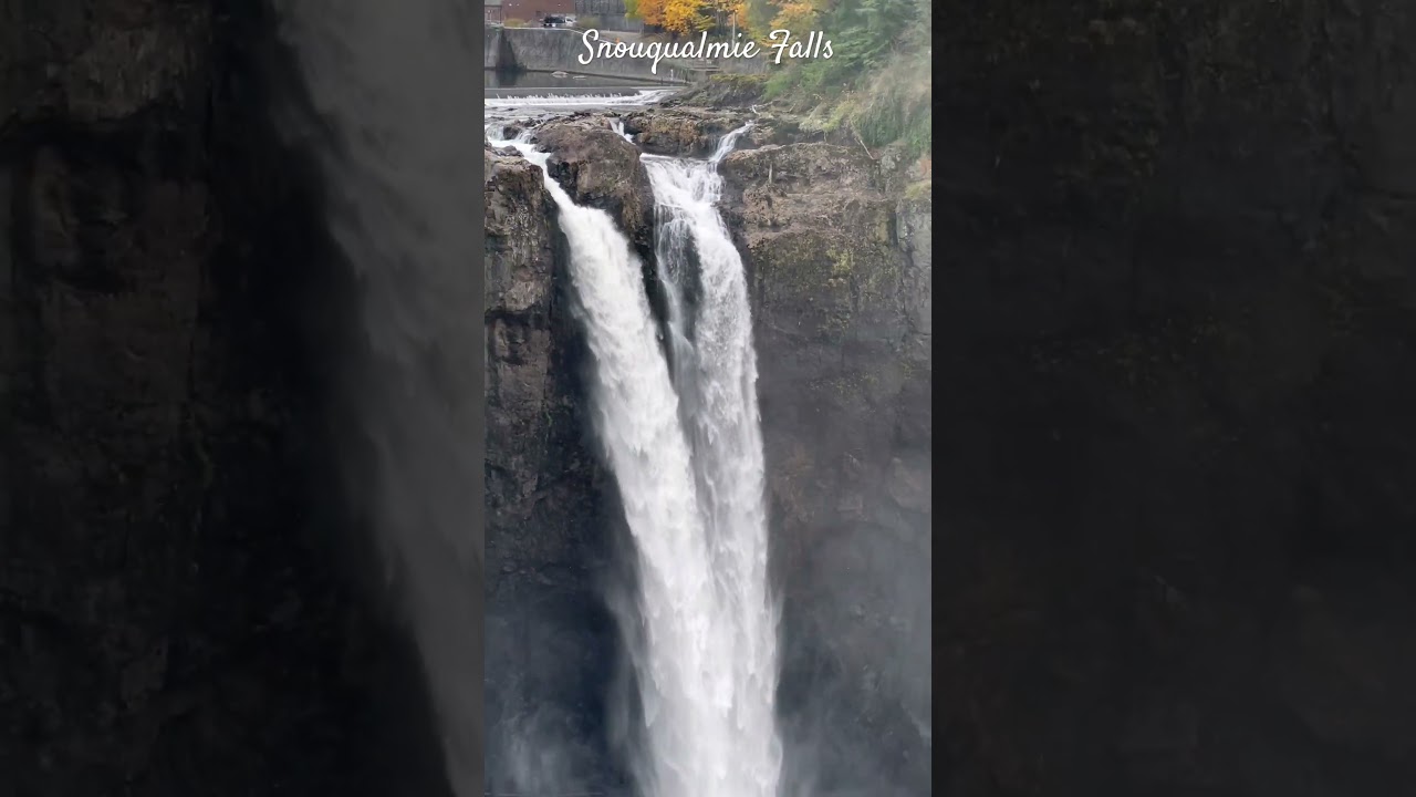 Snoqualmie Falls closer view. Seattle, WA 