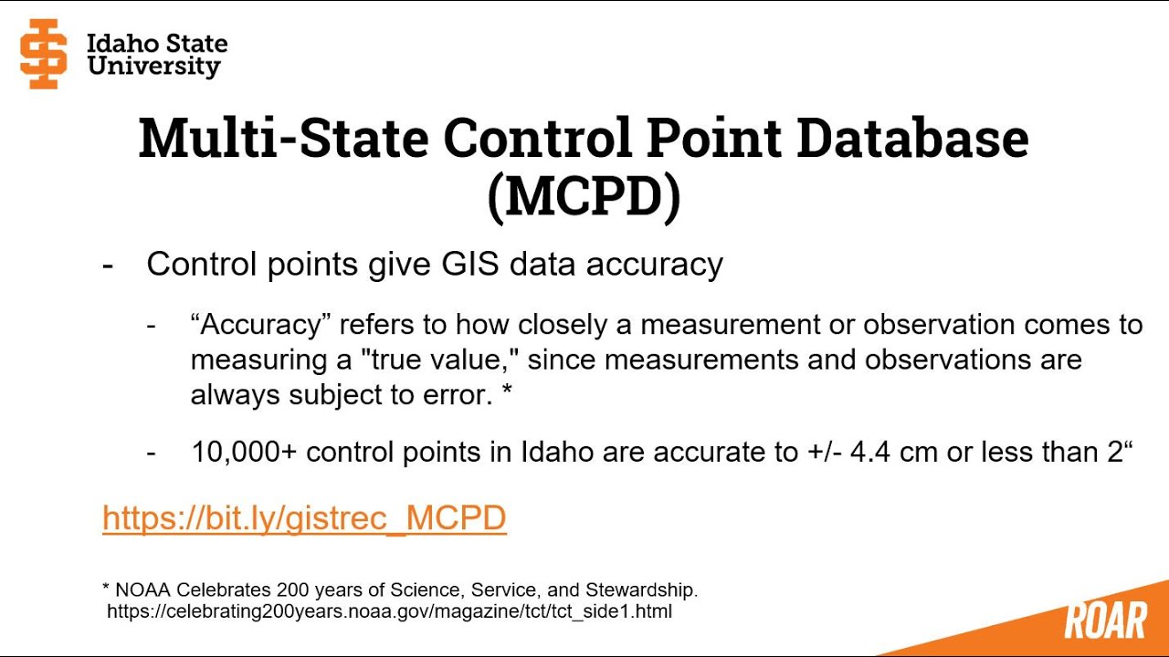 Control Point Database The Multi-state Control Point Database (MCPD) - YouTube