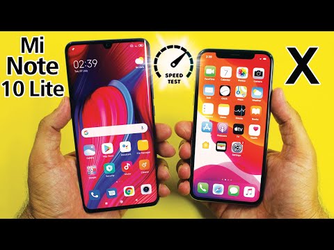 Xiaomi Mi Note 10 Lite vs iPhone X - Speed Test!