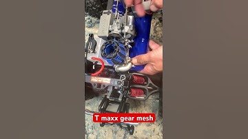 T maxx gear mesh take off throttle linkage tune pipe then reinstall after you set your motor in 🔥🏁