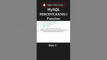 Percent_rank( ) Window Function | #mysql_workbench