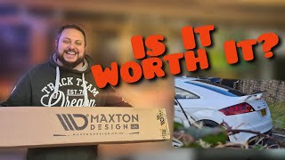 Maxton Design UK Spoiler Extension/Cap Audi TT RS 8J MK2 Fitting Review