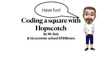 Coding a square with the Hopscotch App on iPad