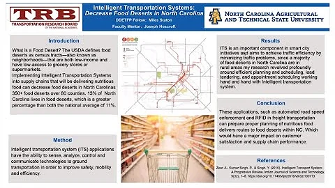 Intelligent Transportation Systems: Decrease Food ...