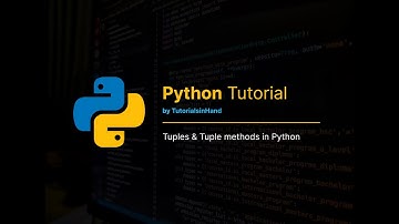 tuple in python and Tuple methods in Python #pythonforbeginners #pythontutorial #viral