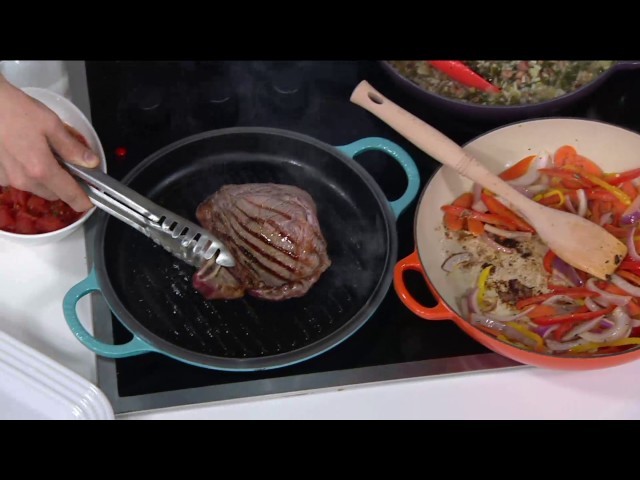 Le Creuset 3.5qt Cast Iron Multi-Function Pan with Grill Lid