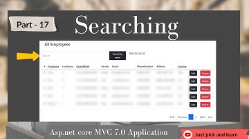 Part-17: How to implement search functionality in asp.net core MVC | Asp.net core MVC 7.0 project
