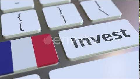 INVEST Text and Flag of France on the Buttons | Motion Graphics - Envato elements