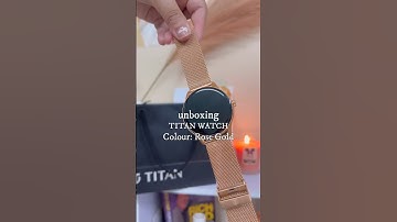 Unboxing my new Titan Watch 😍 #shorts #youtubeshorts #unboxing #unboxingvideo #titan #watchunboxing