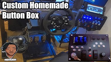 Custom Homemade Button Box With Key Start | ETS2 | ATS | Sim Racing | 24 Input Functions
