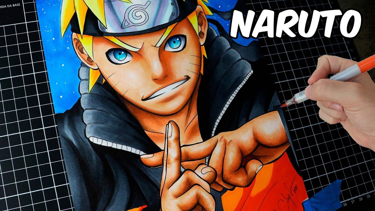 Como Desenhar Naruto Uzumaki [Naruto Shippuden] - (How to Draw Naruto  Uzumaki) - SLAY DESENHOS #208 