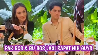 Pemimpin Kharismatik Big Boss Luna Maya & Maxime Bouttier Lagi Memimpin Rapat Nih