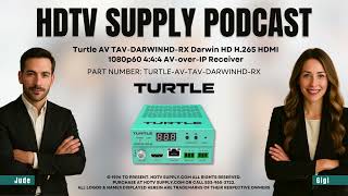 Turtle AV TAV-DARWINHD-RX Darwin HD H.265 HDMI 1080p60 4:4:4 AV-over-IP Receiver