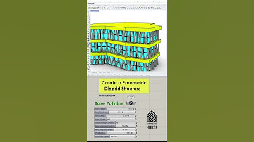 Parametric Facade (Rhino Grasshopper) #shorts