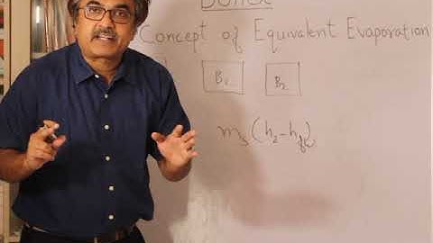 Concept of equivalent evaporation