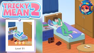 Tricky Mean 2 – Level 31 I’m gonna be late Guide & Answers | Mobile Gameplay Walkthrough 